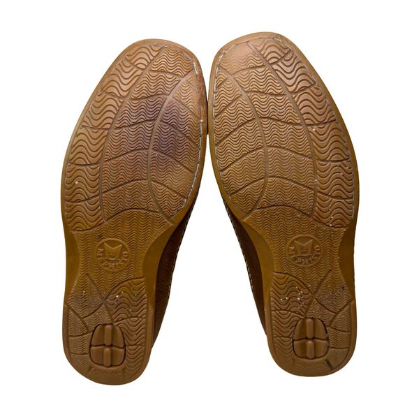 Mephisto Men's 10 Loafers Slip On Brown Leather Cruiser Driver Portugal Made - Picture 5 of 10